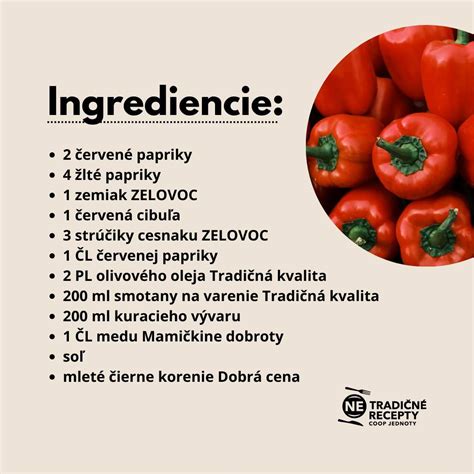 Ingrediencie na zaváranie papriky