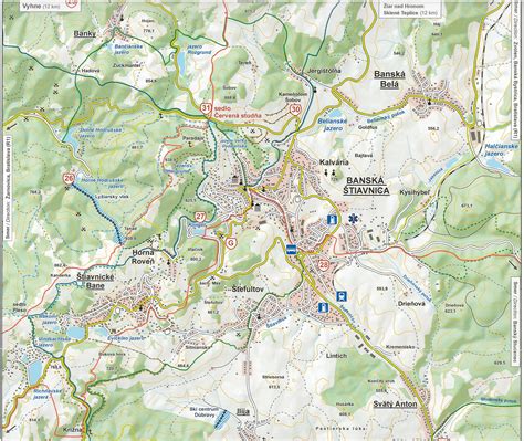 Mapa Svidníka a okolia