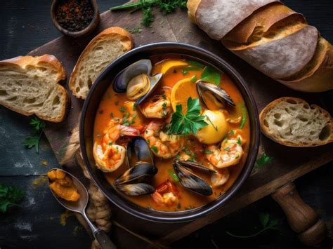 Miska Bouillabaisse s chrumkavým pečivom