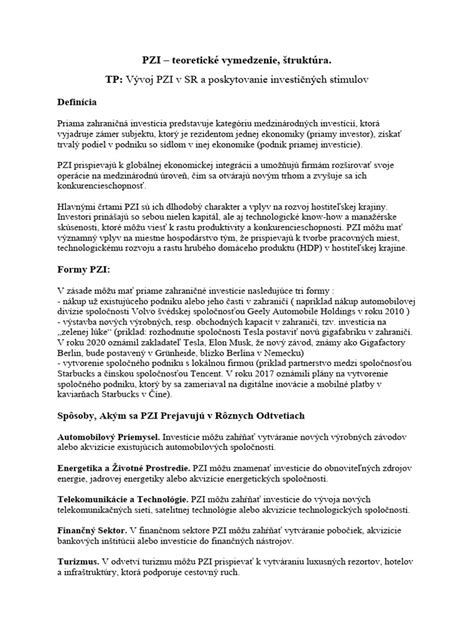 Štruktúra dokumentov MF SR