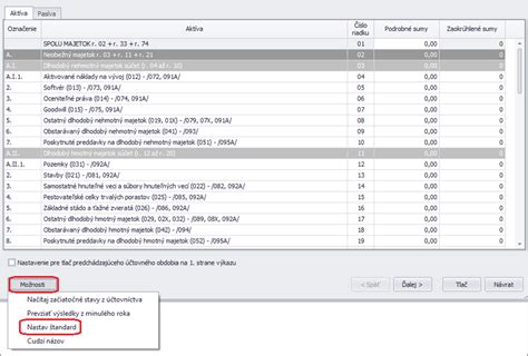 Proces ukladania účtovných výkazov
