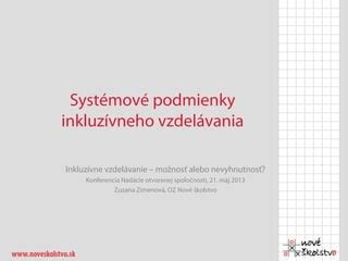 Ilustrácia inkluzívneho vzdelávania