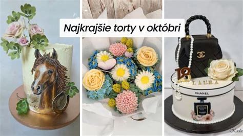 Koláž rôznych druhov tort: svadobné, narodeninové, detské a netradičné