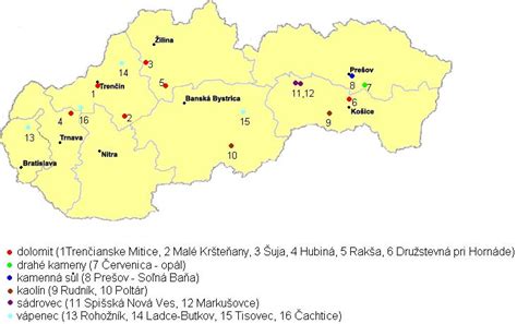 Mapa mlynov a výrobcov múky na Slovensku