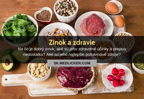 Schéma: Priaznivé účinky zinku na ľudské telo