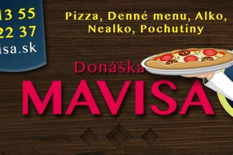 Grafické menu s ponukou pizze