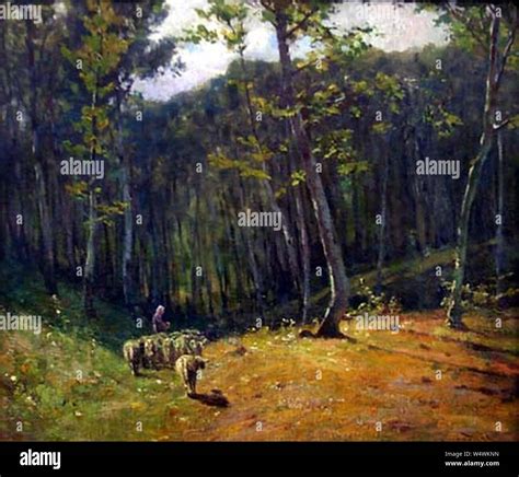 Ilustrácia liptovskej krajiny s pasúcimi sa ovcami a salašom