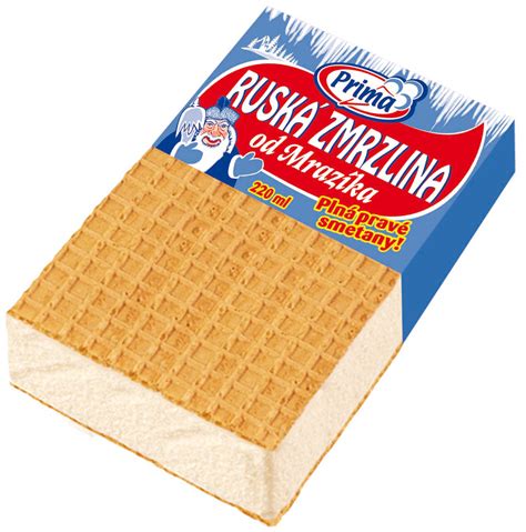 Ruská zmrzlina v oblátkach