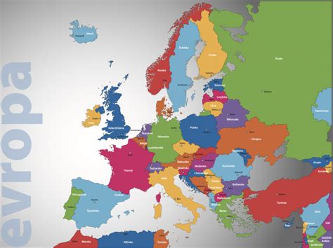 Mapa Európy s priemernými výdavkami na potraviny v jednotlivých krajinách