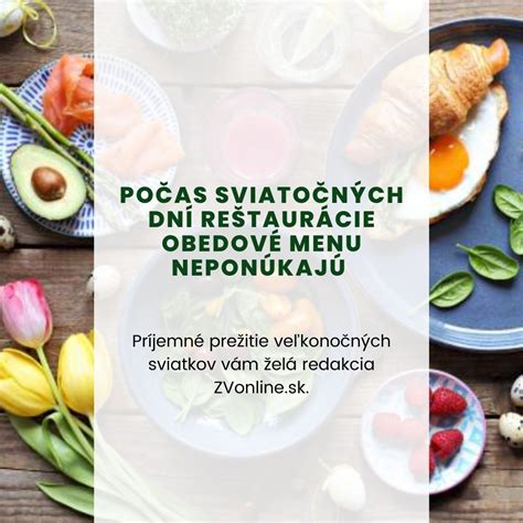 Online menu reštaurácií
