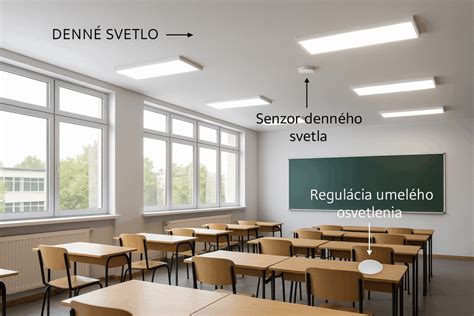Schéma prieniku denného svetla do interiéru