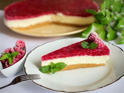 Malinový cheesecake s ovsenými vločkami
