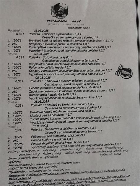 Digitálny jedálny lístok na smartfóne