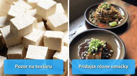 rôzne druhy tofu v kuchyni