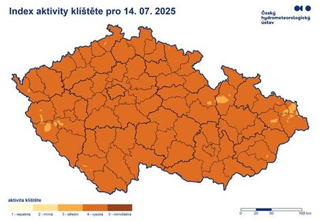 Mapa výskytu kliešťovej encefalitídy v Európe