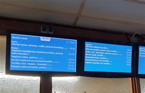 Detailné zobrazenie jedného z denných menu