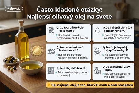 Charakteristiky kvalitného olivového oleja