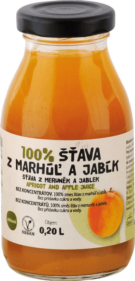 Zmes čerstvých jabĺk a marhúľ pre detskú výživu