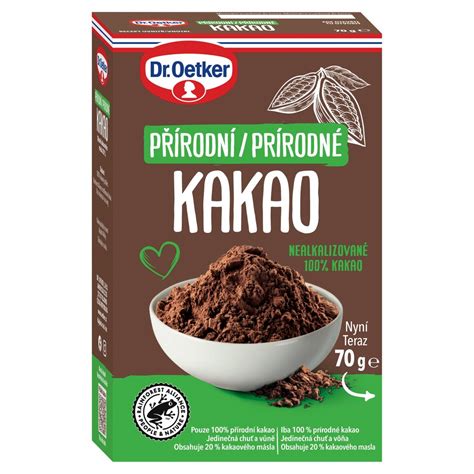 Produktové balenie Dr. Oetker Prírodné kakao 100%