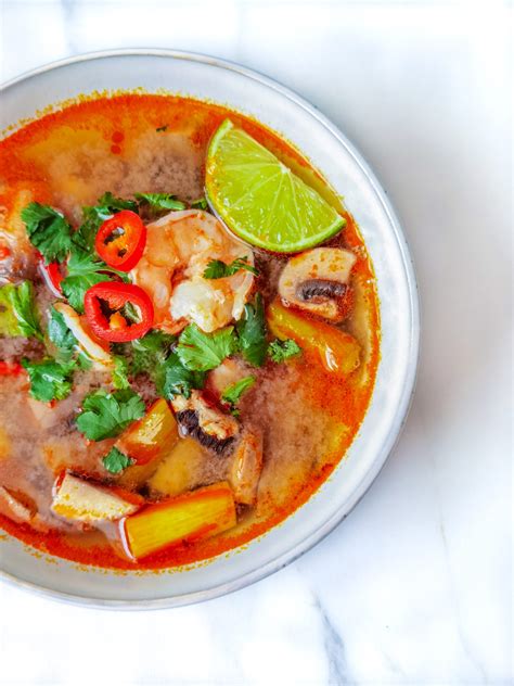 Ingrediencie na prípravu Tom Yum polievky