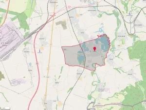 Mapa obce Hubová s okolitými obcami a riekou Váh
