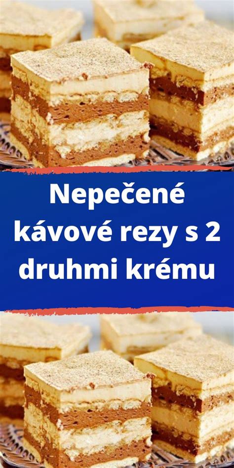 Šľahačkové rezy s dvoma druhmi krému