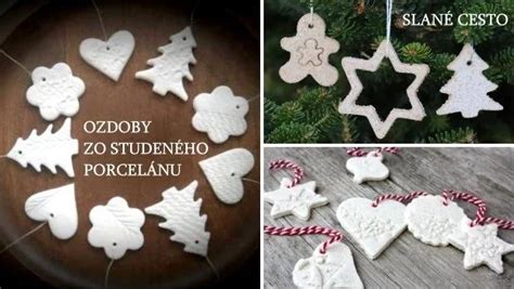 Vianočné ozdoby zo studeného porcelánu