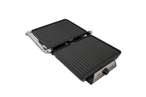 Kontaktný gril Orava EG-200 otvorený na 180 stupňov