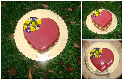 Zrkadlová torta s farebnou glazúrou