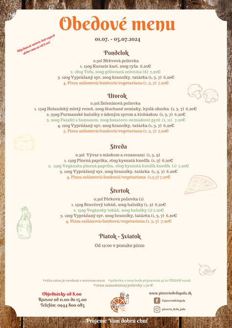 Hlavné jedlo z obedového menu