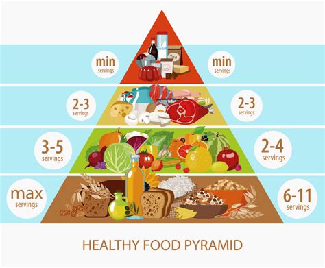 Schéma potravinovej pyramídy pri hnačke