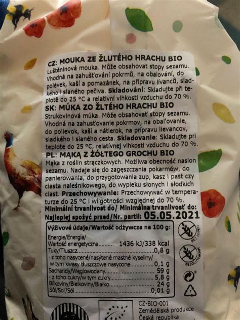 Nutričné hodnoty žltého hrachu