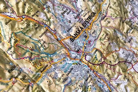 Mapa Banskej Bystrice s označenými reštauráciami ponúkajúcimi denné menu