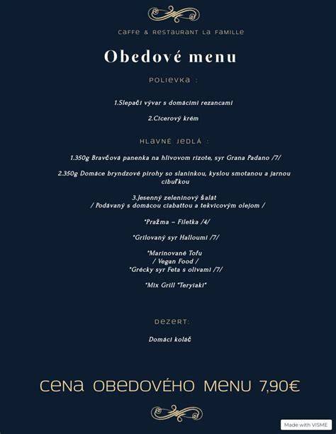 Ilustrácia rôznych možností obedového menu