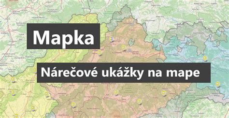 Mapa nárečových ukážok v aplikácii Mapka