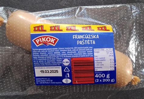 Pikok Francúzska paštéta 400g s etiketou