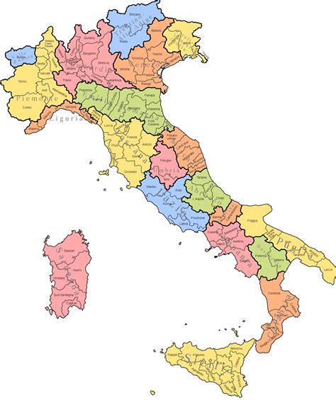 Mapa talianskeho regiónu Benátsko a Treviso
