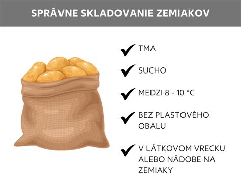 Skladovanie zemiakov v tmavej a chladnej pivnici