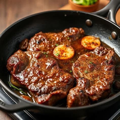 Hovädzí steak opekaný na liatinovej panvici