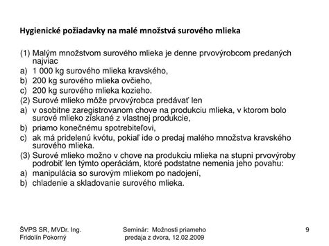 Schéma toku mlieka v mliekarni od surového mlieka po balený výrobok