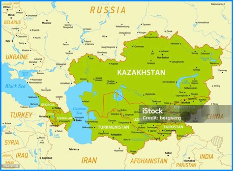 Mapa Tibetu a Kaukazu