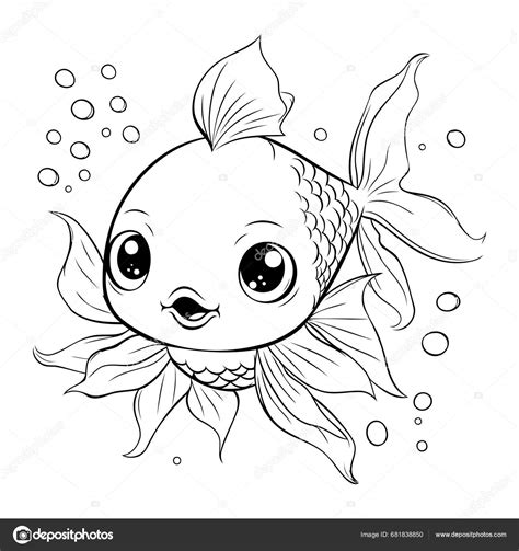 Kreslená rybka Nemo s bublinami