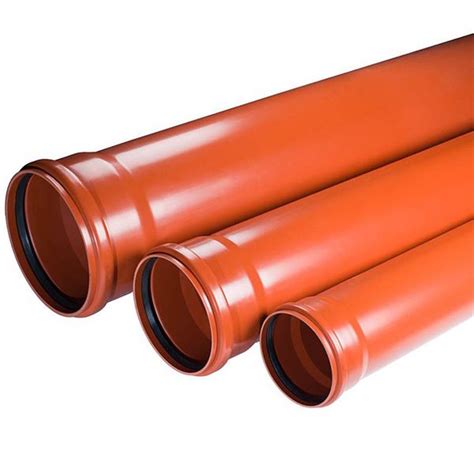 Typy odpadových rúr: šedé PVC (HT), oranžové KG a flexibilné potrubie