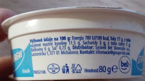 Infografika zobrazujúca nutričné hodnoty tvarohu