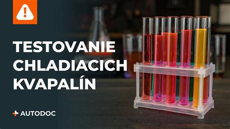 Rôzne typy chladiacich kvapalín s farebným označením