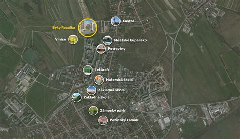 Mapa Husinca a jeho okolia