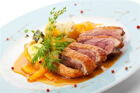 Kačacie prsia s pomarančovou omáčkou (Canard à l’orange)