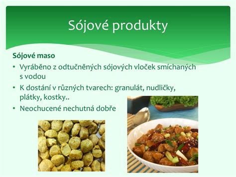 Rôzne sójové produkty
