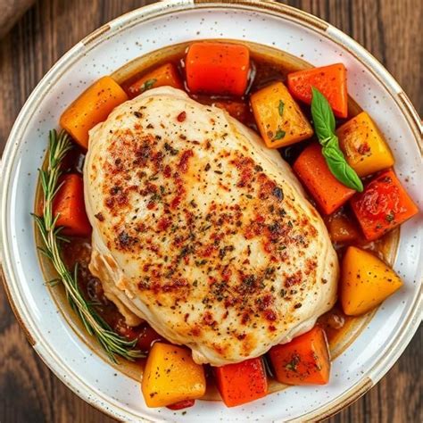 Kuracie prsia s ratatouille na tanieri