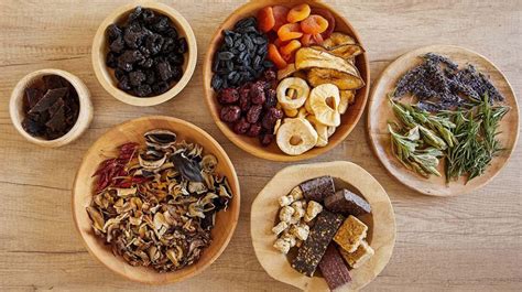 Tabuľka s prehľadom druhov sušeného ovocia